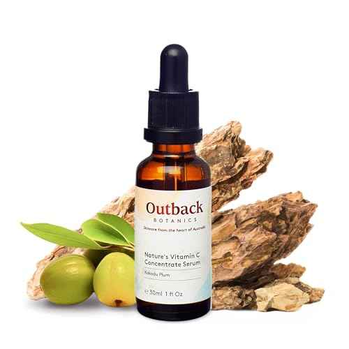 Natural Vitamin C Facial Serum with Kakadu Plum Extract - 100x More Vitamin C Than an Orange - Anti-Aging, Anti-wrinkles, Hydrating Skincare - 1 fl oz