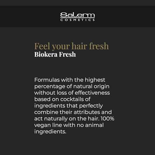 SALERM - Hair Oil - Biokera Fresh Yellow Shot Oil - 75 ml - Abyssinian and Almond Oil - Nourishes, Repairs, and Protects Damaged Hair - Shinier Hair - Sulfate-Free and Paraben-Free