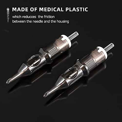 Xnet U-REX Cartridges #12 Standard 13RM Disposable Tattoo Needles 13 Curved Magnum Medium Taper 1213RM 20Pcs Supply for Rotary Tattoo Pen Machine Gun
