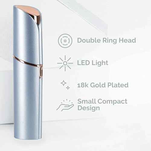 Facial Hair Removal for Women, Electric Painless Facial Hair Remover for Face, Lip, Chin with USB Rechargeable