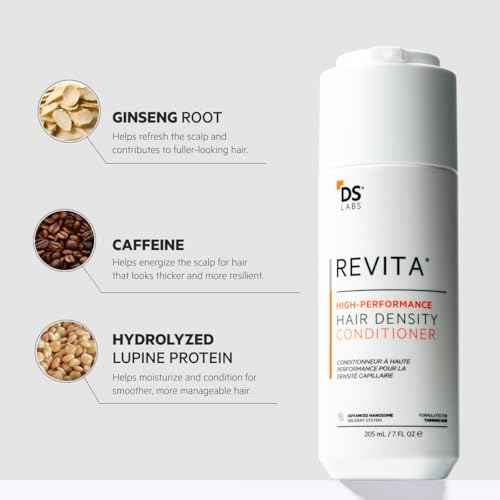 DS Labs Revita Conditioner, 205mL - Lightweight, Scalp First Hydration for Fuller Looking, Softer Hair, Thickening Appearance, Sulfate & Silicone Free, Color Safe, For Men & Women