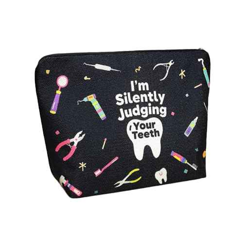 Dentist Gift for Women Makeup Bag Dental Hygienist Assistant Accessories Hygiene Gifts