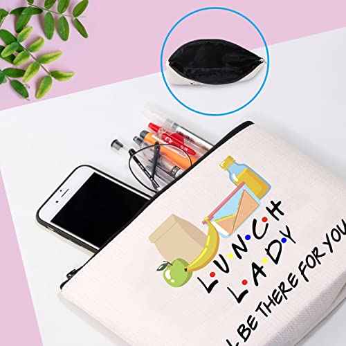 GJTIM Lunch Lady Gift I¡¯ll Be There For You Lunch Hero Zipper Pouch Makeup Bag (FOR YOU Lunch Lady bag)