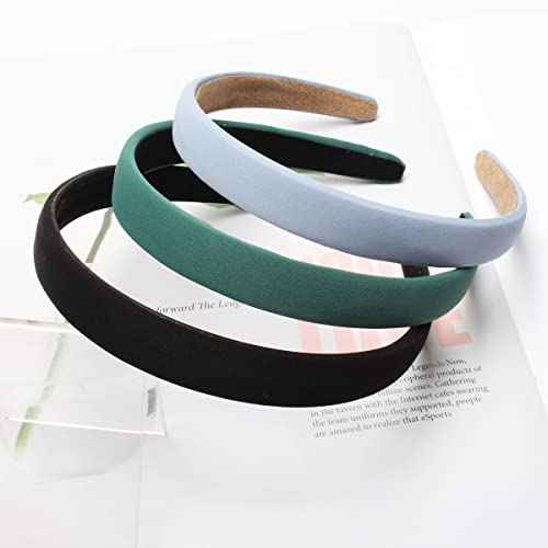 Cuizhiyu Solid Simple Headbands for Women 0.7inch Plain Soft Cloth Head Band No Slip Fashion Girls Pink Hair Bands Cute Hair Hoops hair Accessories Pack of 6¡¦