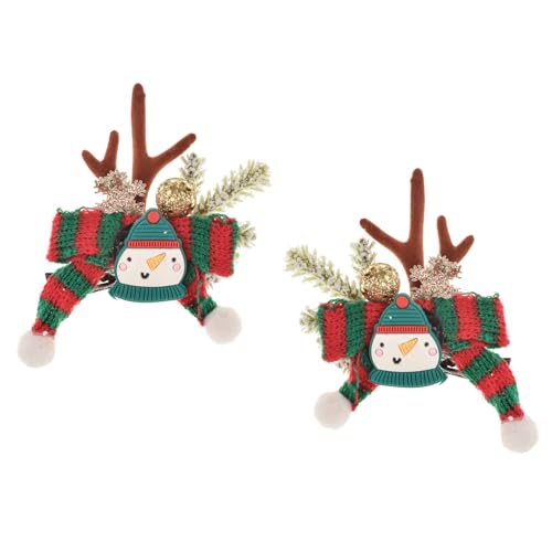 TOECWEGR Christmas Reindeer Antlers Headband Hair Clips Hair Hoop Girl Holiday Beauty Headdress