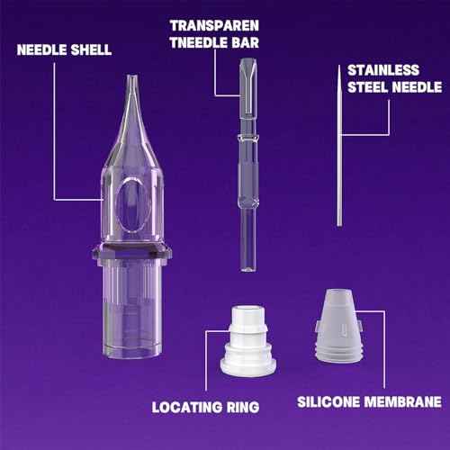 Wireless Rotary Tattoo Machine Kit with LED Display, 20PCS Tattoo Needles & Ink Set for Beginners