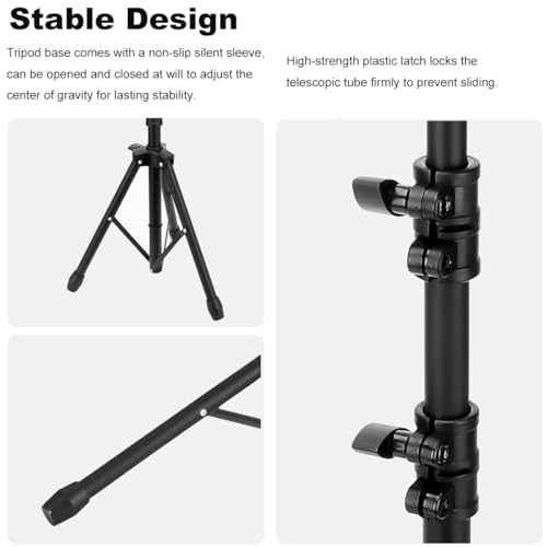 Tattoo Armrest Stand Tripod With Tray, Tattoo Arm Leg Rest Stand Height Adjustable and Tilt Black Leather Pad for Tattoo Studio