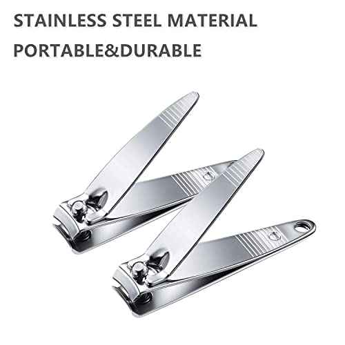 50 Pack Nail Clipper SetStainless Steel Nail Clippers Bulk£¬Portable Nail Cutter Manicure Kit Toe Nail Clippers for Women Man Adult Homeless Care