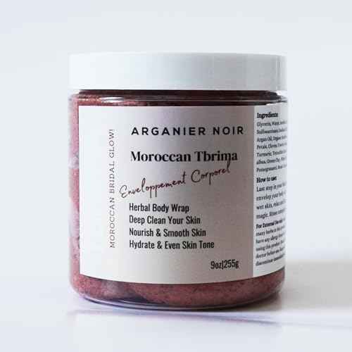 Tbrima Moroccan Enveloppement Corporel Body Herbal Wrap A Mix Aker Fassi and Herbs. Made with Argan Oil.
