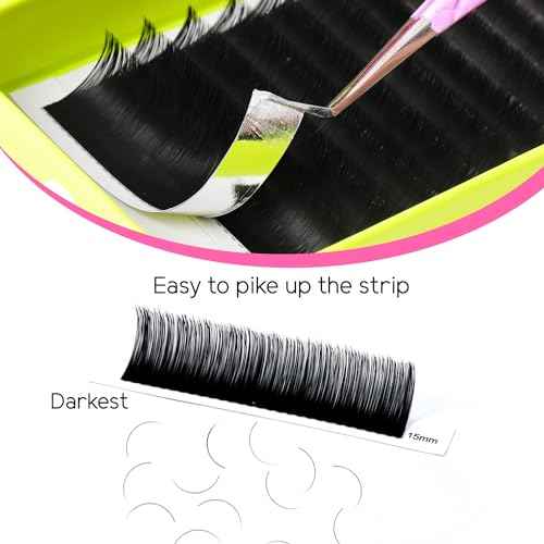 TDANCE Cashmere Lash Extensions Super Matte Black Classic Lash Extension 0.05mm Thickness CC Curl 14-19mm Volume Lash Extensions for Professional Salon Use Eyelash Extension(0.05-CC,14-19mm)