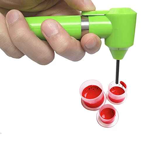 Tattoo Ink Mixer Pigment Makeup Electric Eyebrow Nail Color Supply Tool Agitator Machine 100 Mixing Sticks Set-Green