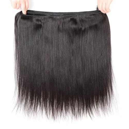 Human Hair Bundles Straight 20 20 22 22 Inch 12A Grade Unprocessed Virgin Brazilian Hair Extensions 4 Bundles Natural Color