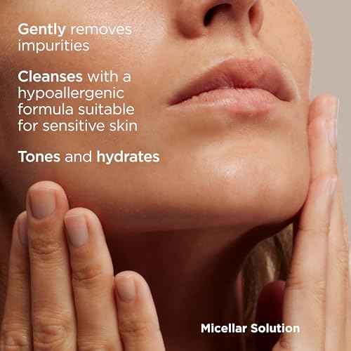 ISDIN Micellar 4-in-1 Facial Cleansing Water Solution - Hydrating and Cleansing Toner and Makeup Remover for Sensitive Skin, 13.5 FL OZ