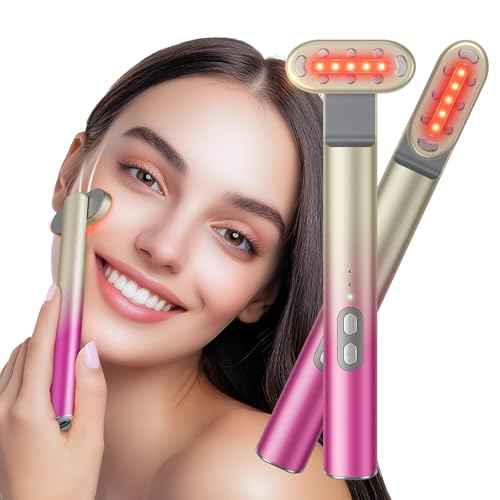 7 in 1 Red-Light-Therapy£¬Red Light Therapy for Face Eye Skincare Equipment at Home£¬Red for Skincare & Blue Rejuvenation Tool (Rose Purple)