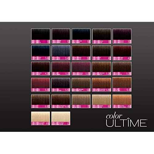 Schwarzkopf Color Ultime 1.3 Black Cherry Hair Dye, Permanent Intense Black with Diamond Brilliance, Fade-Resistant, Covers Grays, All Hair Textures