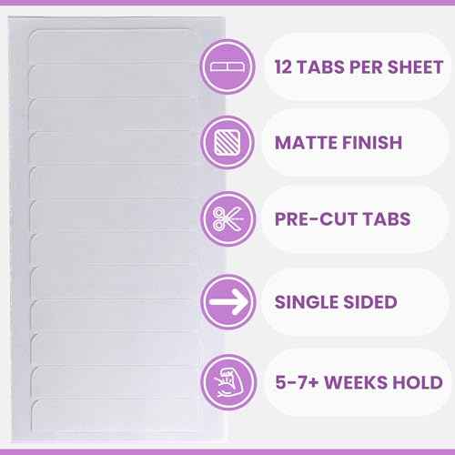 Big Kizzy Single Sided Ultra Stick Replacement Tape for Hair Extensions - 6-8+ Weeks of Wear - Strong Hold and Residue Free One Sided Tape for Extensions - 48 Tabs