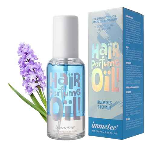 immetee Hair Perfume Oil, Floral Hair Perfume Spray, Long-lasting Fragrance. 100ml (100ml, HYACINTHUS ORIENTALIS)