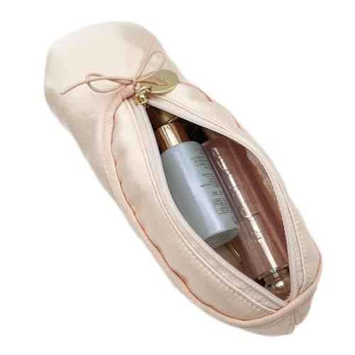Small Ballet Dance Recital Makeup Bag Ballerina Gifts for Girls & Women Dancer Lover, Mini Ballet Slipper Shoe Makeup Pouch Cosmetic Bag Pink (1PC)