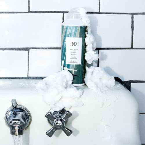 R+Co Aircraft Pomade Mousse | Lightweight Mousse for Texture, Volume & Definition | Anti-Frizz Hair Styling Foam for Tousled, Lived-In Looks | Vegan, Cruelty-Free & Paraben-Free