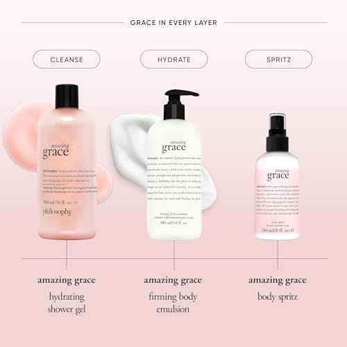 philosophy amazing grace eau de toilette - clean & floral women's perfume - with notes of bergamot, muguet & musk - long lasting fragrance