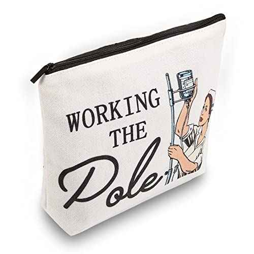 Degpum ER Nurse Gift,Emergency Room Nurse Zipper Bag,ICU Nurse Gift,Gifts for Nurses,Nurse Appreciation Makeup Bag,Nurse Gift,Nurse Pencil Pouch,Nurse Accessories for Work,Shopping,Beach,Travel