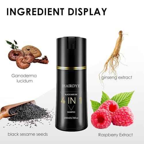 Hair Dye Shampoo,New Instant Hair Care dye shampoo For Men And Women (black)