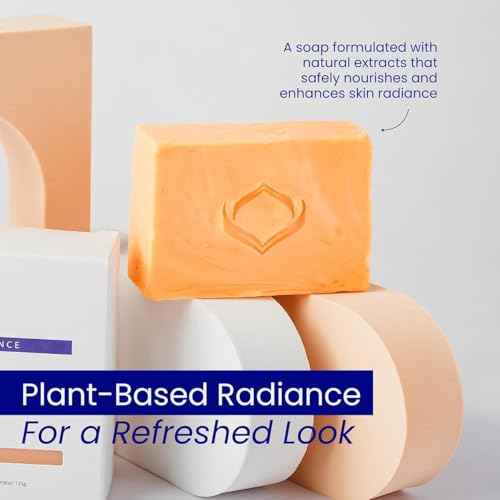 Relumins Triple Glow Bar Soap ? Professional Spa Formula with Gentle Exfoliation & Deep-Cleansing Plant-Based Ingredients ? Luxurious Rich Lather, Christmas Gift for Smooth Skin ? 135g x 10 Bars