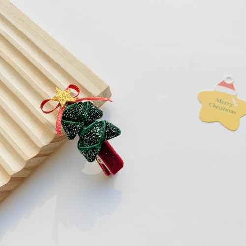 Fashion Hair Clips Set, Cute Hair Barrettes Bobby Pins, Fancy Hairpin Accessories Headwear Styling Tools, Gifts for Women Girls Decorative Wedding (Christmas Tree 2 in 1)