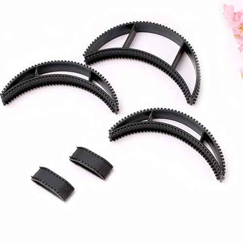 5Pcs Bump It Set Black Styling Coiler for Volume Hair Accessory Bumps Fluffy Hairdressing Tools for Women and Girls