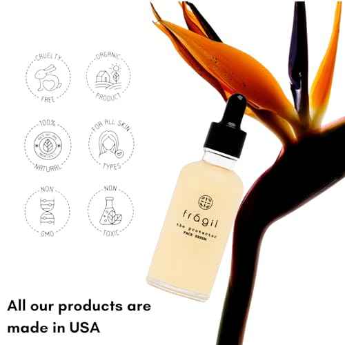 Glass Skin Face Serum - Hydrating, Moisturizing, and Brightening Vegan Face Oil with Zinc, Vitamin C, Grapefruit, Linalool for Even Skin Tone, UV Defense, Anti-Aging & Sensitive Skin Care ? 1.69 fl oz