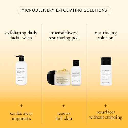 philosophy microdelivery resurfacing solution - with 4% ahas, cica & vitamin C - reduces the appearances of fine lines & pores - 5 fl oz