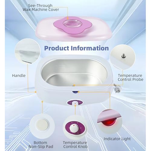 5L Paraffin Wax Bath for Hands & Feet - Fast Melting Machine with Intelligent Temp Control, Professional At-Home Spa for Moisturizing Skin & Joint Relief