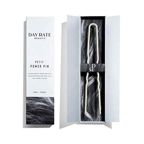 Day Rate Beauty Petite Power Pin (5.5-Inch) ? U-Shaped French Hair Pin for Buns & Updos ? Nylon-Coated, Anti-Snag, Hair-Safe ? Made in USA (Cocoa)
