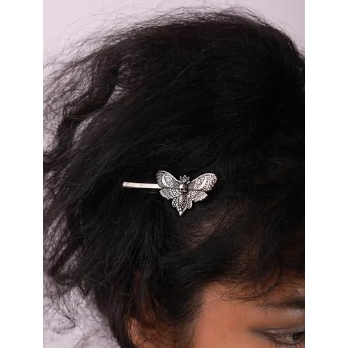 HAQUIL Vintage Insect Hawkmoth Butterfly Hairpin Nordic Animal Hair Clips Goth Jewelry