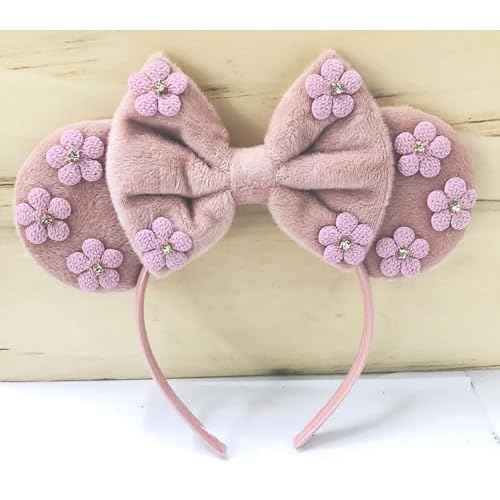 Mouse Ears Headband Halloween Costume Hairband Sequin Bow Christmas Party Cosplay Headwear Party Decor