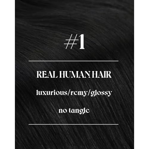 Sunny Hair 22 inch Sew in Hair Extensions Real Human Hair Jet Black Sew in Hair Extensions Long Hair Black Real Human Hair Extensions Weft Black Human Hair Weft Extensions for Women 100g
