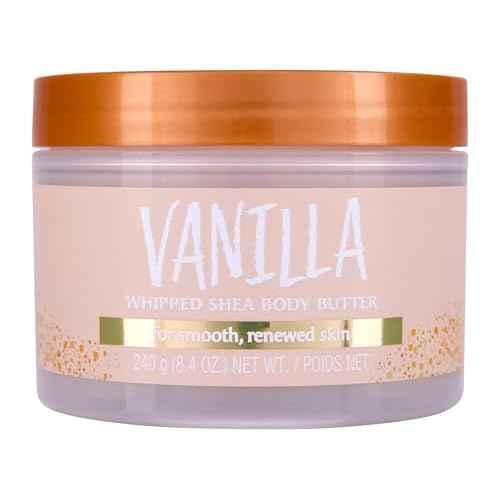 Tree Hut Vanilla Whipped Shea Body Butter, Long-Lasting Hydration for Soft, Smooth Skin, Nourishing Essential Body Care, Lightweight Moisturizer, Holiday Gift & Stocking Stuffer, 8.4 fl oz