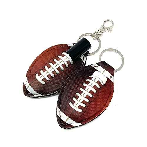 allydrew 10 Pack Chapstick Holder Keychain with 10 Pieces Metal Clasps