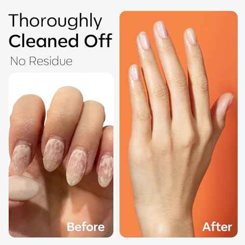 modelones Acetone Nail Polish Remover, Gel Nail Polish Remover Easy Peel, Nail Glue Remover Natural Formula for Nail Moisturizing & Care, Acrylic Dip Powder Nails Remover for Home Salon(8 FL.Oz.)