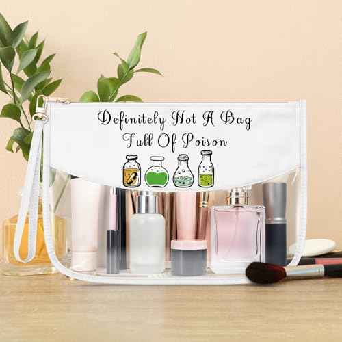 Witchy Gifts for Women Makeup Bag Poison Villains Inspired Gift Evil Queen Adult Present Cosmetic Bag with Zipper Halloween Christmas Birthday Present for Daugher Sister Friend Travel Zipper Pouch