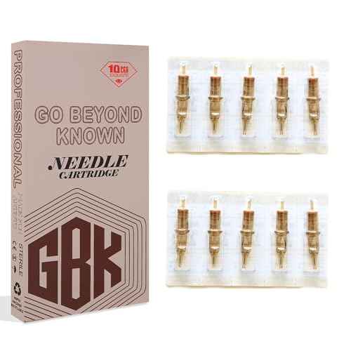 Tattoo Cartridges Needles with Membrane Mixed Sizes Box of 50 Pcs (50PCS # 12RM Mixed,5,7,9,11,13)