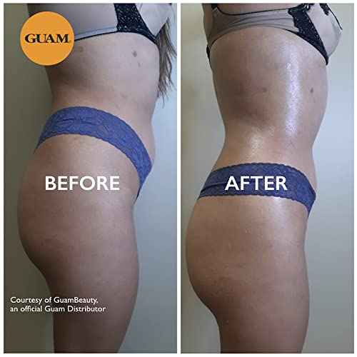Guam Anti Cellulite Seaweed Wrap ORIGINAL FORMULA | Skin Tightening Cellulite Treatment For Thighs And Legs Inches Reduction - Hot Mud Thigh Wraps For Cellulite Removal, 1KG Beauty