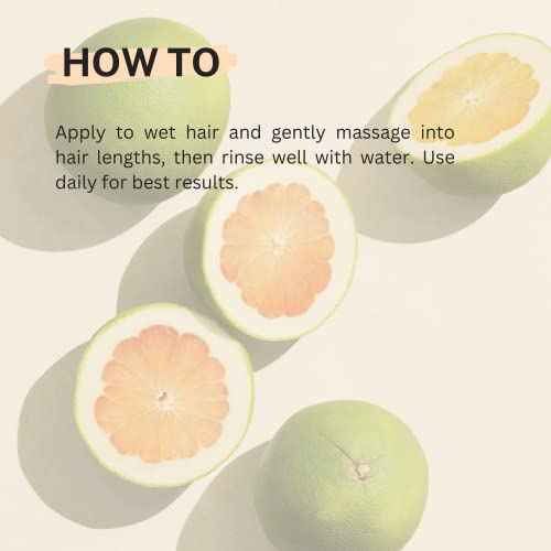 Cocoon Pomelo Essential Oil Conditioner with Xylishine & Amino Acid, Hair Growth for Thinning Hair, Organic Conditioner No Sulfate, Vegan to Soften, Reduce Loss & Volumize Hair Growth
