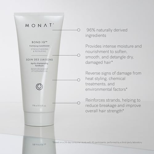 MONAT BOND IQ¢â Fortifying Conditioner ? Strengthening & Repairing Formula for Softer, Smoother Hair - Restores Resilience, Reduces Breakage, Boosts Shine & Manageability ? 178 ml / 6 fl oz