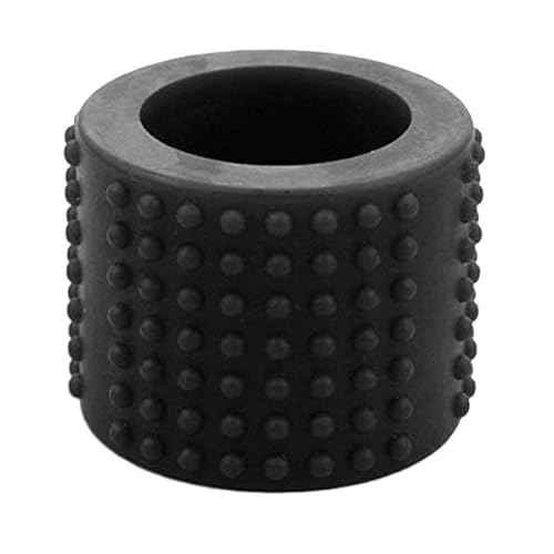 Black Food-Grade Silicone Tattoo Grip Cover - Dia 25x30mm Professional Tattoo Pen Sleeve | Non-Slip Grip Accessories for Tattoo Artists, Tattoo Machine Parts, Professional Tattoo Supplies (3.7x3cm)