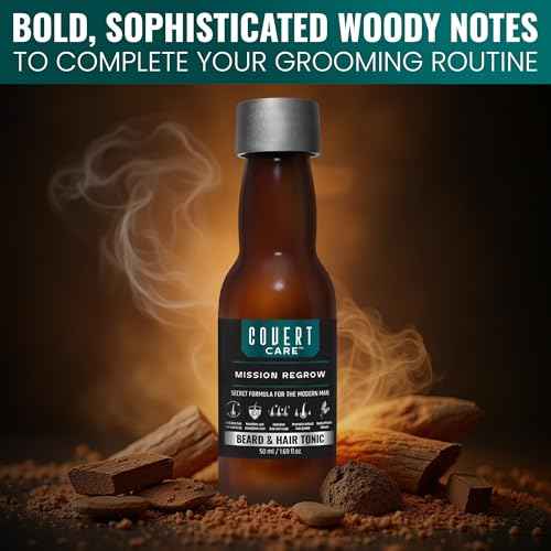 Hair and Beard Thickening Serum for Men ? Lightweight Root Activator for Thinning Hair, Scalp Nourishment for Fuller, Stronger-Looking Hair