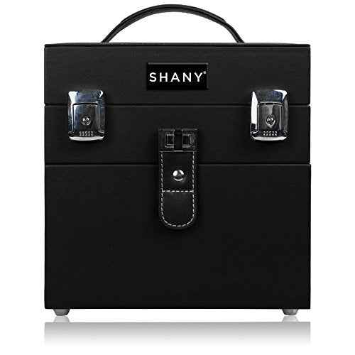 SHANY Color Matters - Makeup Travel Case Nail Accessories Organizer and Makeup Train Case - Makeup Storage Box - Black