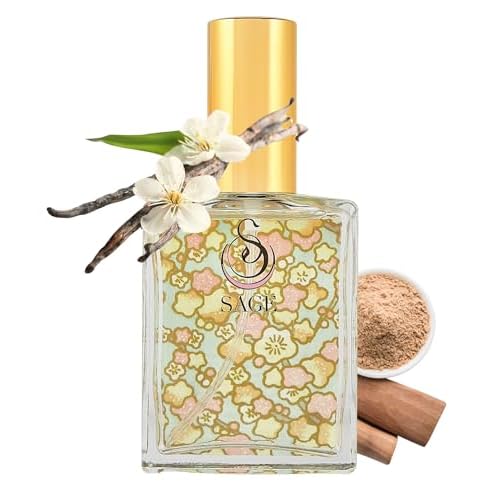 The Sage Lifestyle Pearl Organic Perfume Spray, Vanilla Perfume for Women, Sandalwood, Soft Musk, Gourmand Subtle Soft Fragrance, Luxury Long Lasting Clean Scent Vegan & Cruelty Free Made in USA, 2 oz