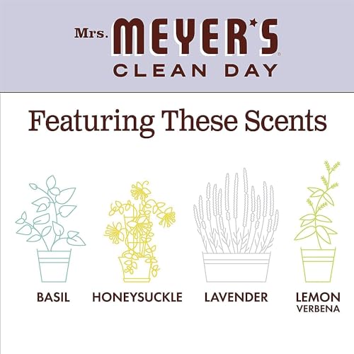 Mrs. Meyer's Clean Day Soy Candle, Lavender, 7.2-Ounce Glass Jars (Pack of 6)