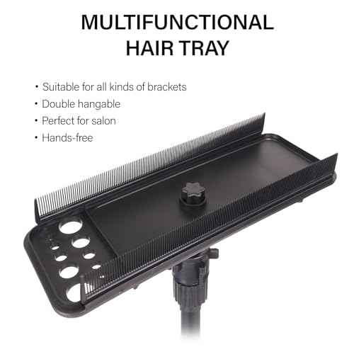 Hair Extension Holder Hanger Braiding Rack Extension Tool Double-Side Teeth Extension Display Holder Hair Separator holder for Hair Salon Home (Tripod not included)
